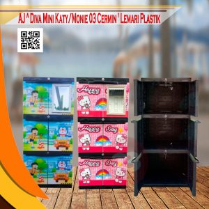 AJ ^ DIVA MINI KATY/MONIE 03 CERMIN ' LEMARI PLASTIK